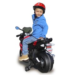 Childs bike helmett M red