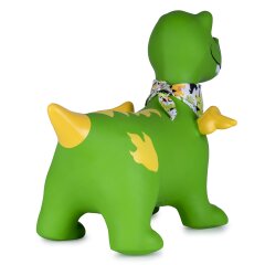 Animale salterino Dino con ale HoppyDoo verde con pompa