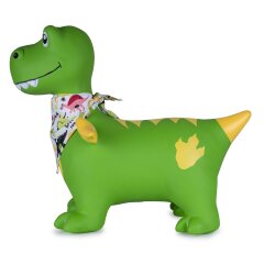 Animale salterino Dino con ale HoppyDoo verde con pompa