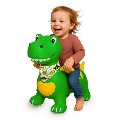 Bouncing animal Dino with wings HoppyDoo green with pump