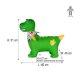 Animale salterino Dino con ale HoppyDoo verde con pompa