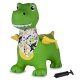 Animale salterino Dino con ale HoppyDoo verde con pompa