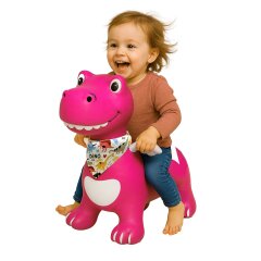 Bouncing animal Dino with wings HoppyDoo pink with pump