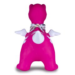 Bouncing animal Dino with wings HoppyDoo pink with pump