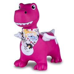 Bouncing animal Dino with wings HoppyDoo pink with pump
