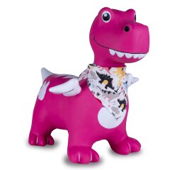 Bouncing animal Dino with wings HoppyDoo pink with pump