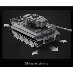 CaDA Tank Tiger 1:35 grey 2,4GHz Bricks