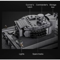 CaDA Tank Tiger 1:35 grey 2,4GHz Bricks