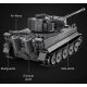 CaDA Tank Tiger 1:35 grey 2,4GHz Bricks