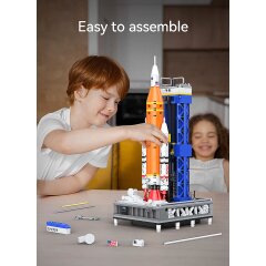 CaDA Artemis Space Launch System 1:460 orange Bricks