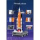 CaDA Artemis Space Launch System 1:460 orange Bricks