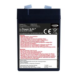 Batteria Ride-on Li-Power 8.4 Li-Ion 8,4V 2.5Ah 18Wh