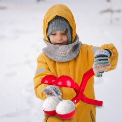 Snow Play Snowball Maker Scoop Duo 38cm red