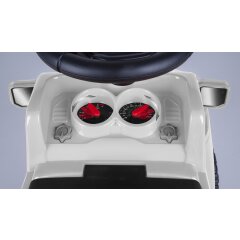 Cavalcabile Shelby Ford F-150 Raptor con rimorchio bianco