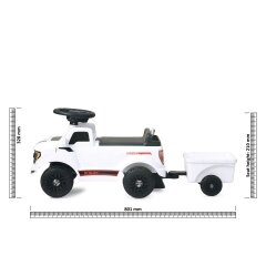 Push Car Shelby Ford F-150 Raptor with trailer white