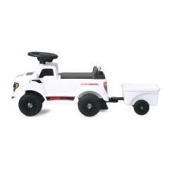 Push Car Shelby Ford F-150 Raptor with trailer white