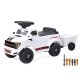 Correpasillo Shelby Ford F-150 Raptor con remolque blanco
