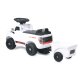 Correpasillo Shelby Ford F-150 Raptor con remolque blanco