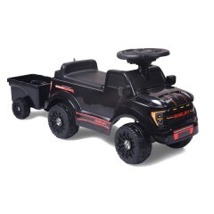 Correpasillo Shelby Ford F-150 Raptor con remolque negro