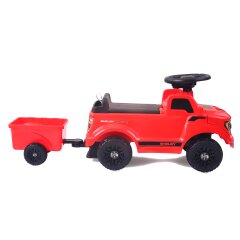 Correpasillo Shelby Ford F-150 Raptor con remolque rojo