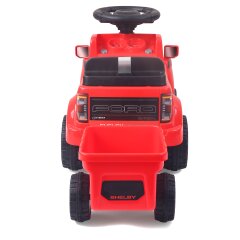 Correpasillo Shelby Ford F-150 Raptor con remolque rojo