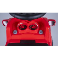 Correpasillo Shelby Ford F-150 Raptor con remolque rojo