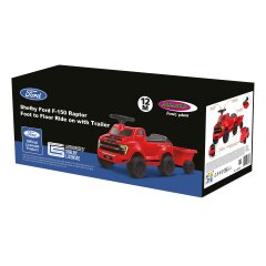 Push Car Shelby Ford F-150 Raptor with trailer red