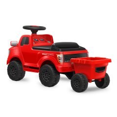 Push Car Shelby Ford F-150 Raptor with trailer red
