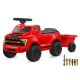 Correpasillo Shelby Ford F-150 Raptor con remolque rojo