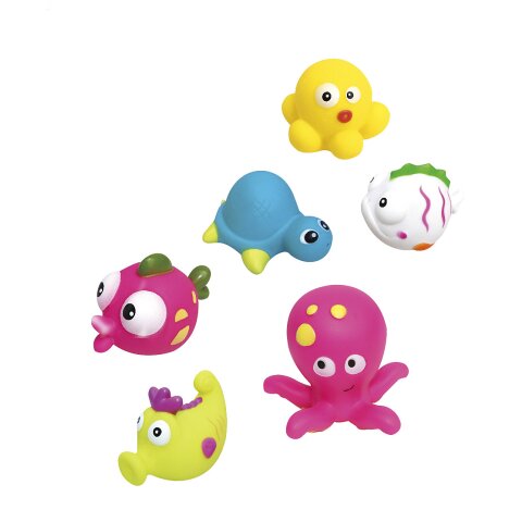 Juguetes de baño Animales marinos 6pz.