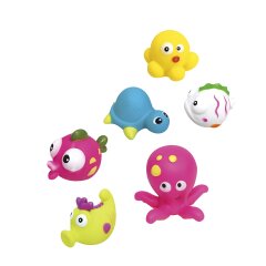 Juguetes de baño Animales marinos 6pz.