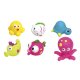 Jouets de bain créatures marines 6 parties