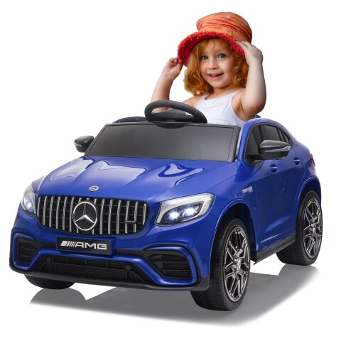 Ride-on Mercedes-Benz AMG GLC 63 S Coupé blu 12V