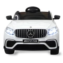 Ride-on Mercedes-Benz AMG GLC 63 S Coup&eacute; bianca 12V