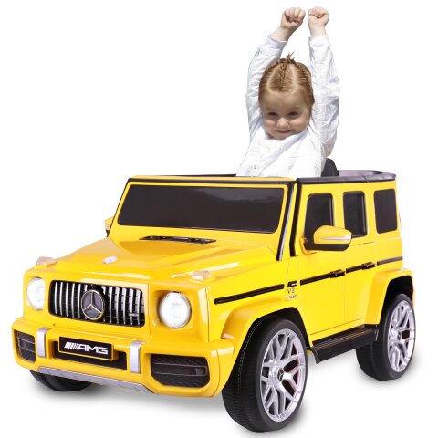 Ride-on Mercedes-Benz AMG G 63 amarillo 12V