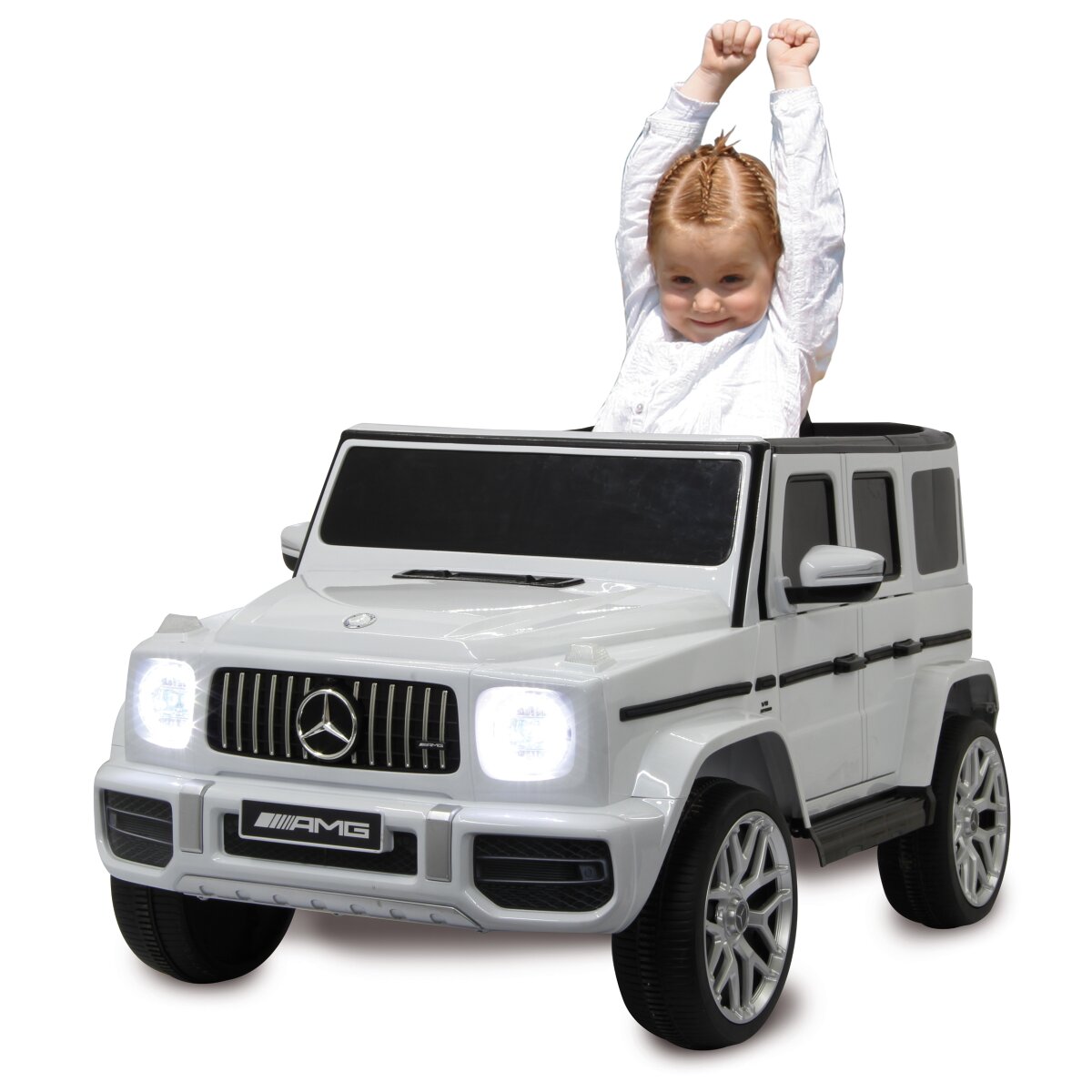 Kinderauto Mercedes G 63 | 6×6 store Motoren | EVA-Reifen | Ledersitz