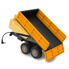Remorque Basculante jaune pour RC Tracteur 1:16