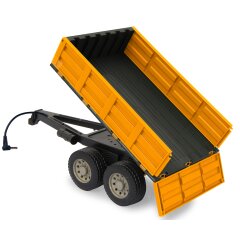 Remorque Basculante jaune pour RC Tracteur 1:16