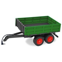 Cassone ribaltabile verde scuro per Trattore-RC 1:16