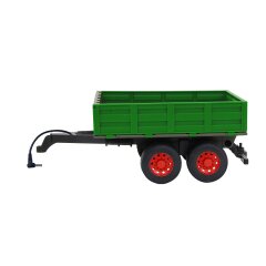 Cassone ribaltabile verde scuro per Trattore-RC 1:16
