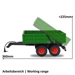 Kipper dunkel grün für RC-Traktor 1:16