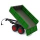 Cassone ribaltabile verde scuro per Trattore-RC 1:16