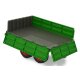 Remorque Basculante vert foncé pour RC Tracteur 1:16