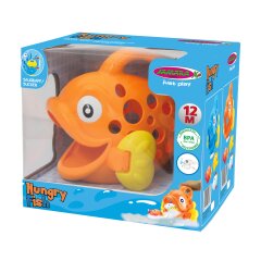 Organisateur de jouets de bain Hungry Fish orange