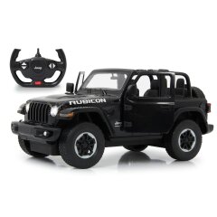 Jeep Wrangler JL 1:14 negro 2,4GHz puerta manual