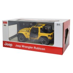 Jeep Wrangler JL 1:14 amarillo 2,4GHz puerta manual