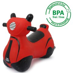 Bouncing Scooter  red with pump