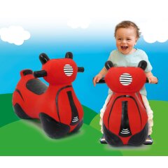 Scooter saltarín HoppyDoo rojo con bomba