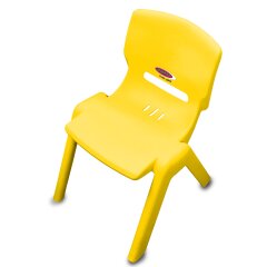 Childs Chair Smiley up to 100kg yellow