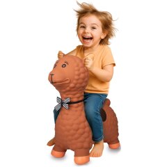 Bouncing Animal Lama HoppyDoo brown with pump